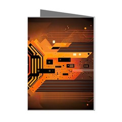 Technology Design Tech Computer Future Business Mini Greeting Cards (pkg Of 8) by Ravend