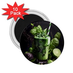 Ai Generated Drink Spinach Smooth Apple Ginger 2 25  Magnets (10 Pack)  by danenraven