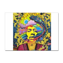Psychedelic Rock Jimi Hendrix Sticker A4 (10 Pack) by Jancukart