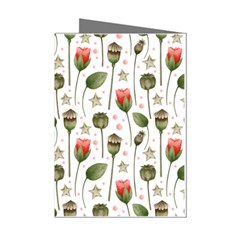 Poppies Red Poppies Red Flowers Mini Greeting Cards (pkg Of 8) by Ravend