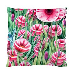 Cute Watercolor Flowers And Foliage Standard Cushion Case (one Side) by GardenOfOphir