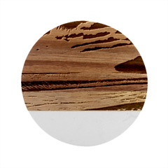 Sunset Over The Ocean Marble Wood Coaster (round) by GardenOfOphir