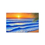 Summer Sunset Surf Sticker Rectangular (100 pack) Front