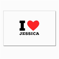 I Love Jessica Postcard 4 x 6  (pkg Of 10) by ilovewhateva