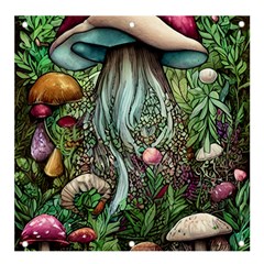 Craft Mushroom Banner And Sign 4  X 4  by GardenOfOphir