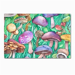Forestcore Fantasy Farmcore Mushroom Foraging Postcard 4 x 6  (pkg Of 10) by GardenOfOphir