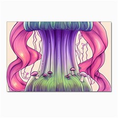 Foresty Mushrooms Postcard 4 x 6  (pkg Of 10) by GardenOfOphir