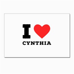 I Love Cynthia Postcard 4 x 6  (pkg Of 10) by ilovewhateva