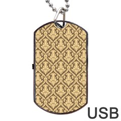 Pattern 243 Dog Tag Usb Flash (two Sides) by GardenOfOphir