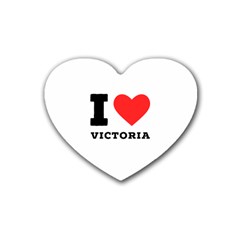 I Love Victoria Rubber Coaster (heart) by ilovewhateva