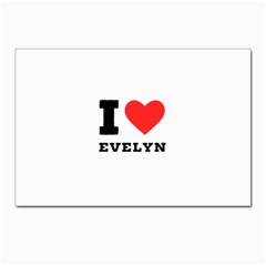I Love Evelyn Postcard 4 x 6  (pkg Of 10) by ilovewhateva