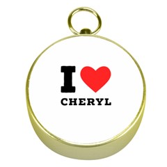 I Love Cheryl Gold Compasses by ilovewhateva