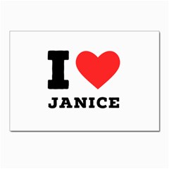 I Love Janice Postcard 4 x 6  (pkg Of 10) by ilovewhateva