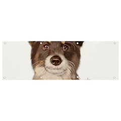 Watercolor Dog Banner And Sign 9  X 3  by SychEva