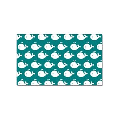 Cute Whale Illustration Pattern Sticker Rectangular (100 Pack) by GardenOfOphir