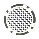 Chooper Motorcycle Drawing Motif Pattern Poker Chip Card Guard (10 pack) Front