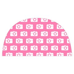 Pink Modern Chic Vector Camera Illustration Pattern Anti Scalding Pot Cap by GardenOfOphir
