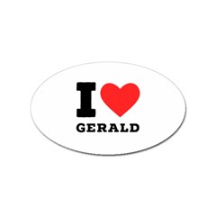 I Love Gerald Sticker Oval (100 Pack) by ilovewhateva