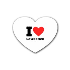 I Love Lawrence Rubber Coaster (heart) by ilovewhateva