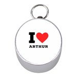 I love arthur Mini Silver Compasses Front