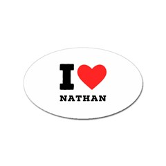 I Love Nathan Sticker Oval (100 Pack) by ilovewhateva