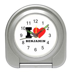 I Love Benjamin Travel Alarm Clock by ilovewhateva