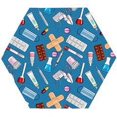 Medicine Pattern Wooden Puzzle Hexagon by SychEva