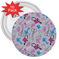 Medicine 3  Buttons (10 Pack)  by SychEva