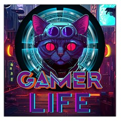 Gamer Life Square Satin Scarf (36  X 36 ) by minxprints