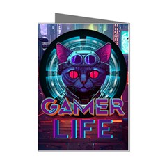 Gamer Life Mini Greeting Cards (pkg Of 8) by minxprints