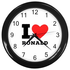 I Love Ronald Wall Clock (black) by ilovewhateva