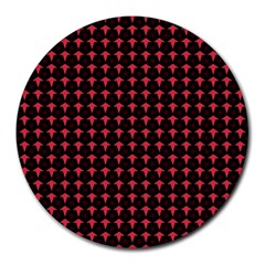 Arrow Pentagon Desktop Wallpaper Geometric Pattern Round Mousepad by Jancukart