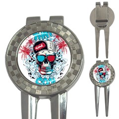 That Cool Graffiti Skull 3-in-1 Golf Divots by Salman4z