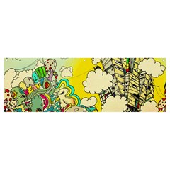 Doodle Wallpaper Artistic Surreal Banner And Sign 12  X 4  by Salman4z