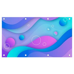 Colorful Blue Purple Wave Banner And Sign 7  X 4  by Salman4z