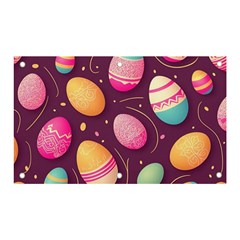 Easter Eggs Egg Banner And Sign 5  X 3  by Ravend