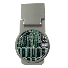 Printed Circuit Board Circuits Money Clips (round)  by Celenk