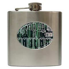 Printed Circuit Board Circuits Hip Flask (6 Oz) by Celenk