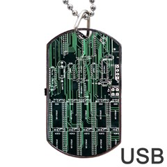 Printed Circuit Board Circuits Dog Tag Usb Flash (one Side) by Celenk