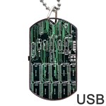 Printed Circuit Board Circuits Dog Tag USB Flash (One Side) Front