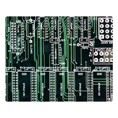 Printed Circuit Board Circuits Premium Plush Fleece Blanket (large) by Celenk