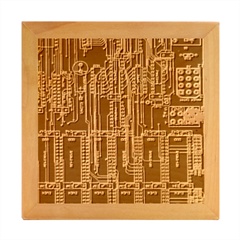 Printed Circuit Board Circuits Wood Photo Frame Cube by Celenk