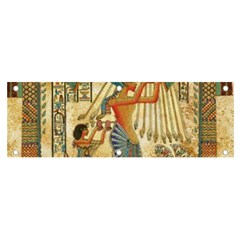 Egyptian Man Sun God Ra Amun Banner And Sign 6  X 2  by Celenk