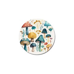 Mushroom Forest Fantasy Flower Nature Golf Ball Marker by Uceng