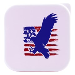 Usa Flag Eagle Symbol American Bald Eagle Country Stacked Food Storage Container by Wegoenart