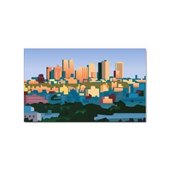 City Buildings Urban Dawn Sticker Rectangular (10 Pack) by Salman4z