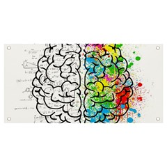 Brain Mind Psychology Idea Drawing Banner And Sign 4  X 2  by Salman4z