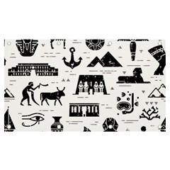 Dark-seamless-pattern-symbols-landmarks-signs-egypt --- Banner And Sign 7  X 4  by Salman4z