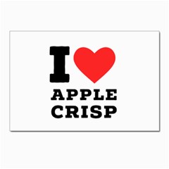 I Love Apple Crisp Postcard 4 x 6  (pkg Of 10) by ilovewhateva
