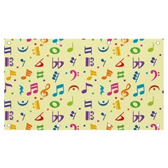 Seamless-pattern-musical-note-doodle-symbol Banner And Sign 7  X 4  by Salman4z